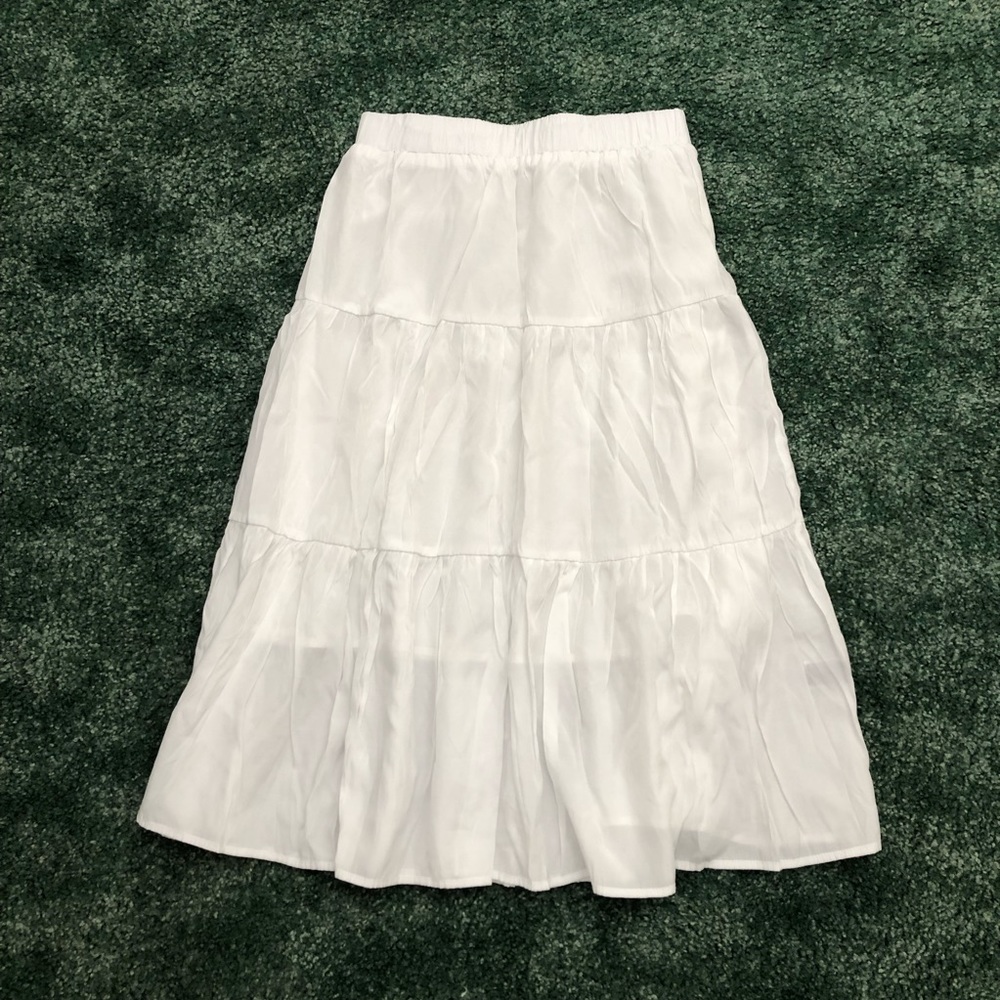 white flowy skirt from shein